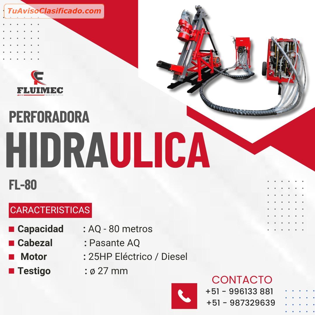 PERFORADORA HIDRAULICA FL 80 EQUIPO PARA TRABAJOS INTERIOR MINA