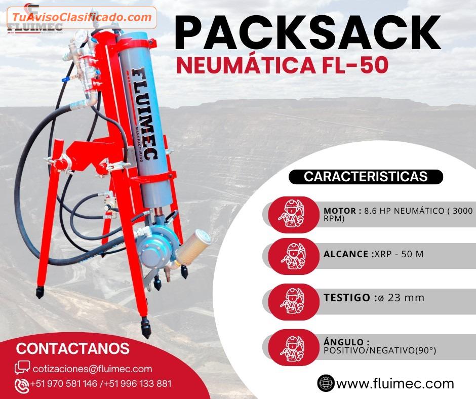 Equipo De Perforacion Neumatica Packsack Fl Interior Mina S