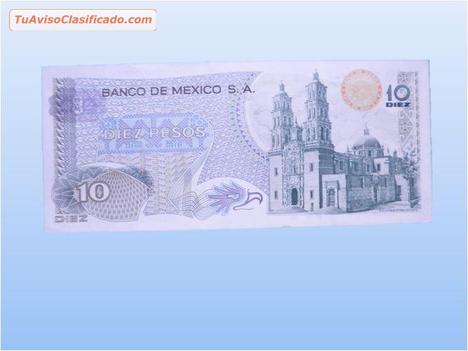 Billete De 10 Pesos Mexicanos Emitido Por El Banco De México 1975 Nuevo